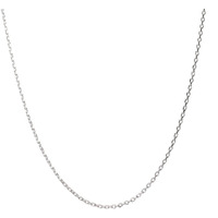 Clara Anti-Tarnish 92.5 Sterling Silver Link Chain Necklace in 16 18 24 inches For Women & Girls