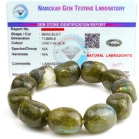 REMEDYWALA Unisex Adult Charged Energized Certified Natural Labradorite Bracelet For Reiki, Balance Chakra, Positive Energy, Healing | Labradorite Bracelet