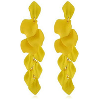 YouBella Jewellery Girls/Womens Celebrity Inspired Crystal Brass Handmade Earrings (Yellow)