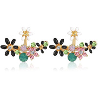 Shining Diva Fashion Multicolour Crystal Stylish Stud Earrings for Women and Girls (8844er)