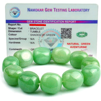 REMEDYWALA Boys Charged Certified Green Aventurine Tumble Bracelet