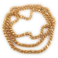 CUTE GOLD 1 Gram Micro Gold Plated & Copper Traditional Designer Fashion Jewellery Chain for Women