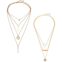 YouBella Jewellery Stylish Combo of Two Necklace Chains for Women and Girls (Style 4)