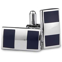 Kovove The Silver Cut Blue Cufflinks for Men