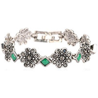 Shining Diva Fashion Oxidized Silver Jewellery Stylish Bracelet for Girls & Women Jewelry(Silver)(8659b)