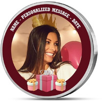 MOHUR Personalized Happy Birthday 10 Gm Silver Coin Coloured (999) Pure Silver