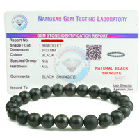 REMEDYWALA Charged Certified Black Shungite Bracelet For Reiki For Unisex Adult