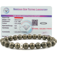 REMEDYWALA Certified Golden Pyrite Bracelet for Men and Women