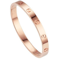 Jewels Galaxy Jewellery For Women Contemporary Rose Gold Plated Love Bracelet (MYN-BNG-17180)