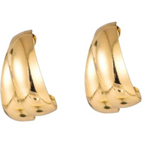 LaBling Trendy Gold Earrings for Women | Statement Stylish Earrings | Lovely Gift for Women & Girls - Double Bean
