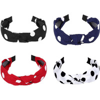 YouBella Hair Jewellery Plastic and Fabric Multi-Colour Combo of 4 Hair Bands Head Bands for Girls and Women