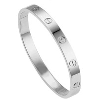 Jewels Galaxy Jewellery For Women Contemporary Silver Plated Love Bracelet (MYN-BNG-17181)