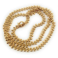 CUTE GOLD 1 Gram Micro Gold Plated & Copper Traditional Designer Fashion Jewellery Chain for Women