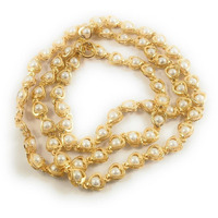 CUTE GOLD 1 Gram Micro Gold Plated & Copper Traditional Designer Fashion Jewellery Chain for Women