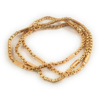 CUTE GOLD 1 Gram Micro Gold Plated & Copper Traditional Designer Fashion Jewellery Chain for Women