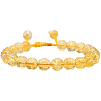 Crystal Heaven Citrine Crystal Bracelet for Women Men Natural Healing - AAA Grade Original Healing Gemstone Adjustable Bracelet for Yoga Reiki Meditation Feng Shui