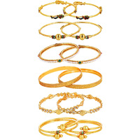 YouBella Gold Plated Bangles Combo Of 6 Bangles Jewellery FprGirls/Women (2.6)