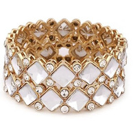 Shining Diva Fashion Latest Stylish Design Traditional Kundan Bangles for Women(14826b_2.6)(Gold)