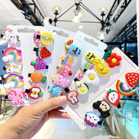 Diversa Mini Emoji/Cartoons Hair Clips Set for Kid Girls (20 Assorted Clips, Multicolor) Girls Rainbow Ice Cream Hairpin, Toddlers Cute Smiley Design Hair Accessory | Multi-Design Barrettes
