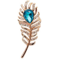 VIBHAVARI Gold Mens Lapel Pin (Fthrblstn_Free Size)