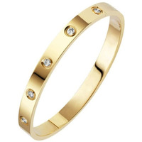 Jewels Galaxy Jewellery For Women Contemporary Gold Plated Love AD Bracelet (MYN-BNG-17176)