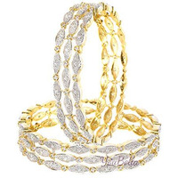 YouBella Bangles for women Stylish Traditional American Diamond Bangles for Women and Girls (2.6)