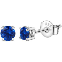 Ornate Jewels 925 Silver 0.5 Carat Blue Sapphire Solitaire Stud Earring for Women and Girls | with Certificate of Authenticity & 925 Stamp | Life-time Warranty*