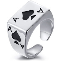 Fashion Frill Charming Rings For Men Silver King Lion Silver Plated Stylish Silver Ring For Men Boys Girls Stainless Steel Dude Evil Eye Chain Rings for Men Boys Jewellery Love Gifts