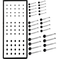 VAMA FASHIONS Body Piercing Jewelry Hole Nose Hoop Ring Sterling Nose pin Studs for Women & Girls (60 Pcs - 1.5/2.5 / 3mm) (Black Nose ring for Pierced Nose)