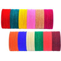 Rudra Enterprises Womens Colorful Collection 12 Color Bangle Set (2.6)