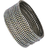 Shining Diva Fashion Set Of 12 Latest Traditional Design Bangle for Women (15608b_2.4) (Rainbow Grey)
