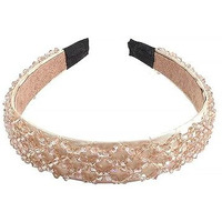 YouBella Hair Jewellery for women Crystal Studded Hair Band Hair Jewellery for Girls (Brown)