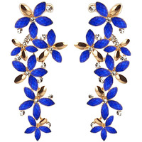 YouBella Jewellery Designer Hanging Earrings for Girls and Women (Blue)