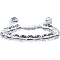 Crystal Heaven Clear Quartz Crystal Bracelet for Women Men Natural Healing - AAA Grade Original Healing Gemstone Adjustable Bracelet for Yoga Reiki Meditation Feng Shui