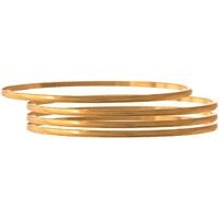 Jfl - Jewellery For Less Traditional Ethnic One Gram Gold Plated Bangle Set For Girls & Women - (Set Of 4)