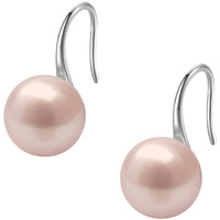 HIGHSPARK 925 Silver Stylish Pearl Earrings for Women | 92.5 Sterling Silver & Brilliant Lustre Pearls | Lovely Gift - Pearl Pink