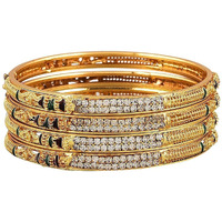 YouBella Precious Gold Plated Bangles for Women (2.8)