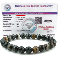 REMEDYWALA Charged Energized Certified Sulemani Hakik Stone Bracelet for Men and Women