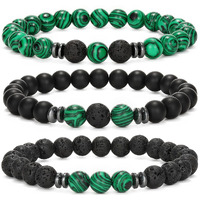 Hot And Bold Gemstone Bead Bracelet Set With Certificate, Natural Stones, Stylish Jewelry For Unisex Adult (Empowered Elegance Combo Bracelet)