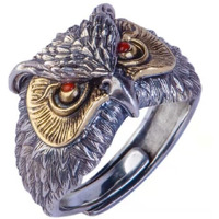 Fashion Frill Charming Silver King Lion Silver Plated Stylish Silver Ring For Men Boys Stainless Steel Tough Dude Chain Rings for Men Accessories Jewellery for Men (Modern)
