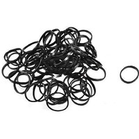 On Blow Disco Hair Rubber Bands | Black | Pack of 100 for Women/Girls