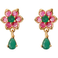 CUTE GOLD One Gram Gold Plated Fashion Jewellery Traditional Covering Earring for Women & Girls