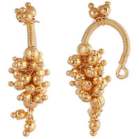 VAMA FASHIONS Traditional Maharashtrian Style Clip on Pressing Bugdi Upper Earring Ear Cuff For Women & Girls (Gold Bugdi For Upper Ear)