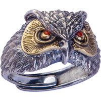 Fashion Frill Mens Jewellery Silver Ring For Boys Stainless Steel Adjustable Finger Rings for Men and Boys Accessories Jewellery for Men | Birthday Gift for Men and Boys Anniversary Gift (Red)