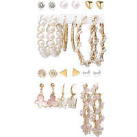 YouBella Fashion Jewellery Gold Plated Ear rings Combo of Earrings for Girls and Women (Style 1)