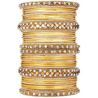 Peora Brass Bangle for Women & Girls (Yellow)