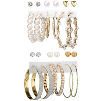 YouBella Fashion Jewellery Gold Plated Ear rings Combo of Earrings for Girls and Women (Style 3)