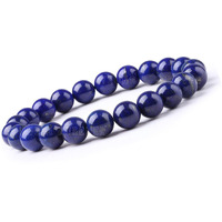 Young & Forever Gift Reiki Crystal Semi Precious Gemstone Lapis Lazuli Bracelet for Building Intution Energy Healing Stone Stretch Bracelet for Men and Women