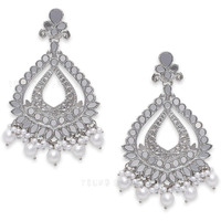 Young & Forever Gift Traditional Fashion Womens Hypoallergenic Silver Black Brass Oxidised Mirror Boho Long Dangler Earrings for Women and Earring Gift for Girls