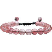 Crystal Heaven Cherry Quartz Crystal Bracelet for Women Men Natural Healing - AAA Grade Original Healing Gemstone Adjustable Bracelet for Yoga Reiki Meditation Feng Shui